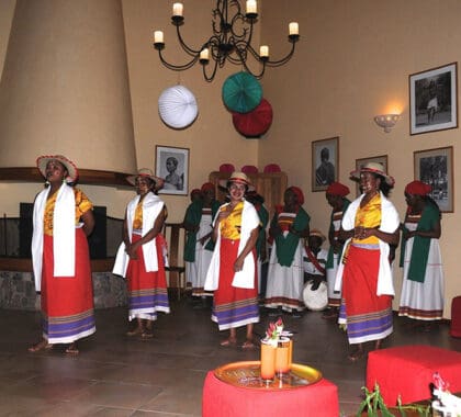 Performances by local traditional dancers.