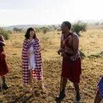 Personal maasai amable y bien informado.