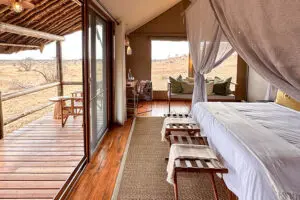 Luxury tented suites.