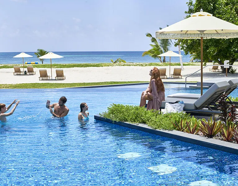 Enjoy the pool area as a family.