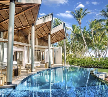 A villa at Waldorf Astoria Seychelles.