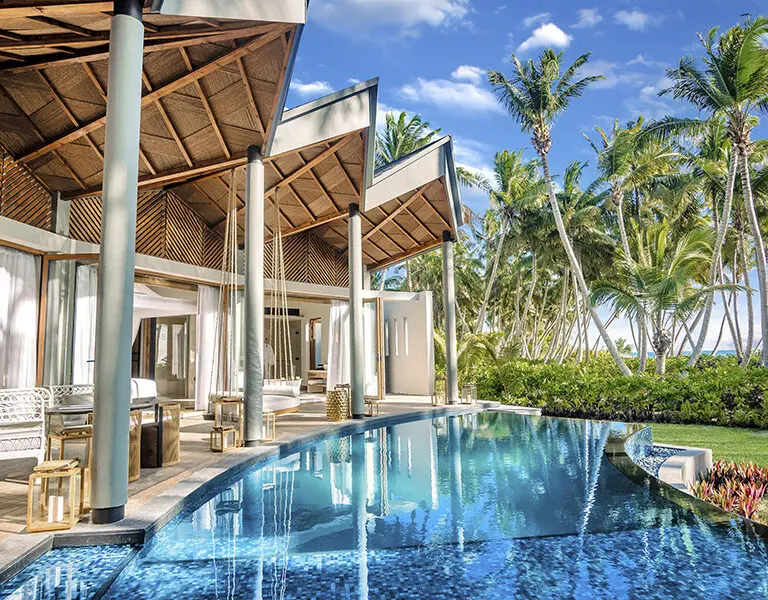 A villa at Waldorf Astoria Seychelles.
