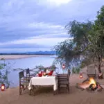 Bush dining. 