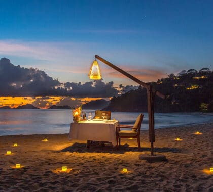 Enjoy dinner on the beach in the evening | Anantara Maia 