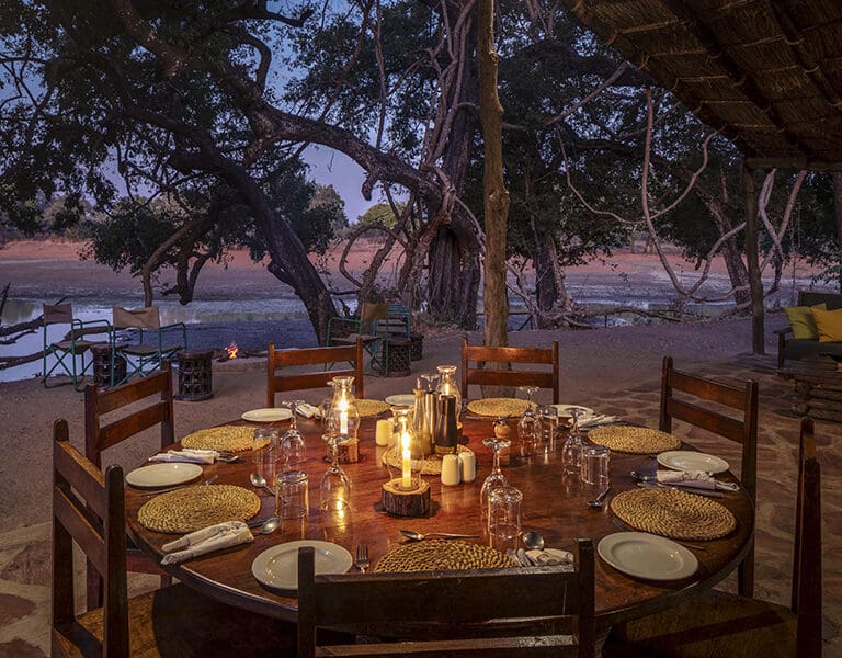 Dinner under the stars. 