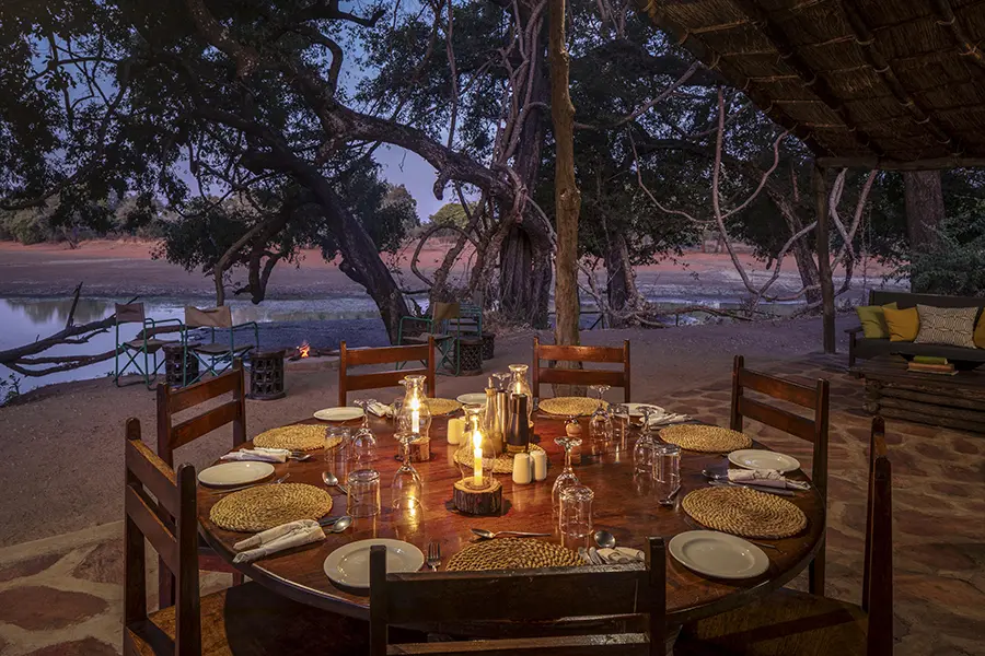 Dinner under the stars. 