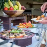 Dining is an extravagant affair. 