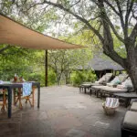 The deck area.