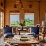 Relax in the main lounge area.