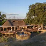 Exceptional views over the Okavango Delta from the viewing deck. 