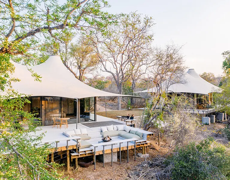 Pequeño Saseka en el Saseka Tented Camp.