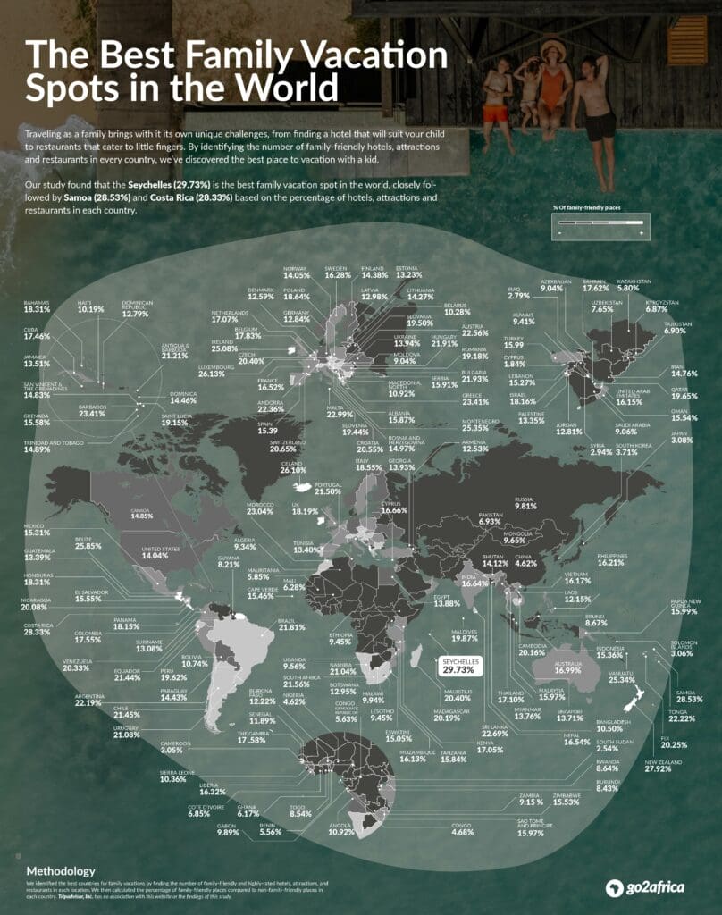 Viajes en familia - Mapa del mundo