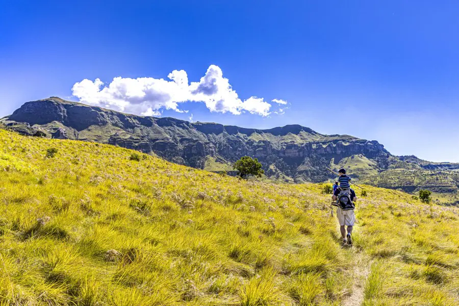 Disfrute de la belleza de las Drakensberg en rutas de senderismo de dificultad variable.
