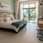 Room interior at Waterfalls Lodge.