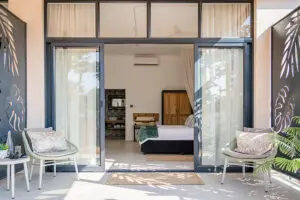 Rooms at Waterfalls Lodge.