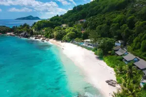 Carana Beach is located in a private beach cove, which is protected on either side by granite boulders.

