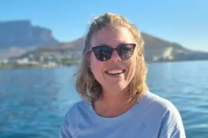 On a cruise around Cape Town.