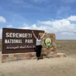 Entrada en el Parque Nacional del Serengeti.