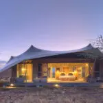 Stay in luxurious tented safari accommodation. 
