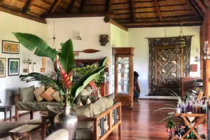 Beautifully-designed interior with natural materials and local crafts.