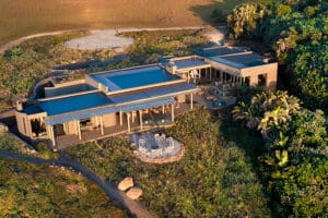 Zona principal del GweGwe Beach Lodge. 