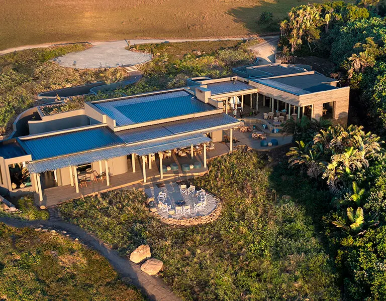 GweGwe Beach Lodge main area. 