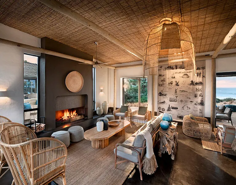 Relax in the main lounge which has a cosy fireplace for cooler evenings.