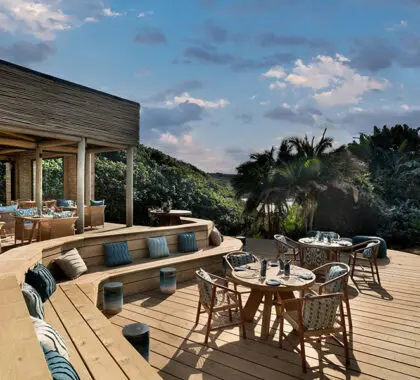 Jante no terraço num dia de sol.