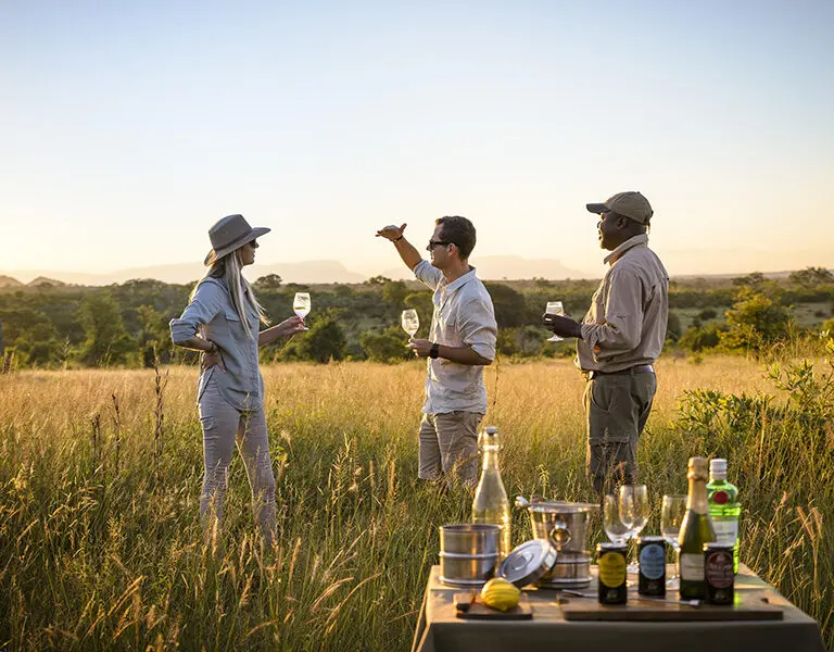 Sundowners in the bush | Singita Sabi Sand