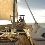 A romantic cruise at Mnemba Island. 