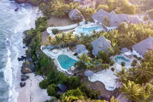 Aerial view of the resort. 