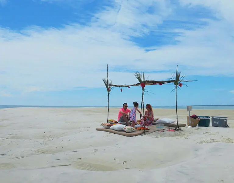 Private beach picnics. 