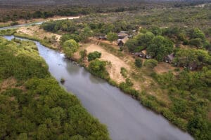 Vista aérea | Lion Sands River Lodge 