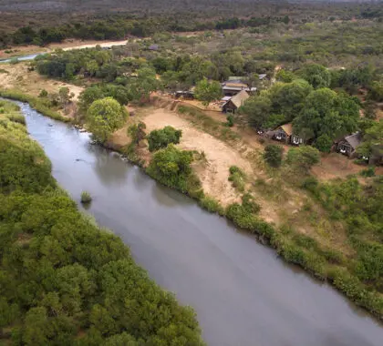 Vista aérea | Lion Sands River Lodge 