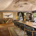 The communal area of camp. 