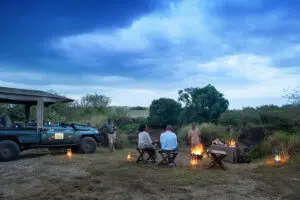 Dining under the stars. 