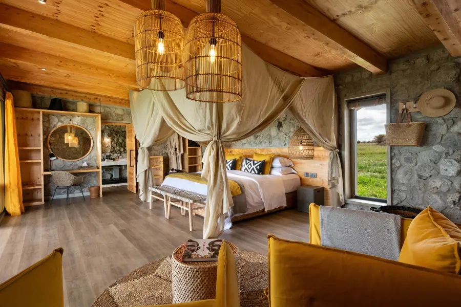 Spacious rooms designed by Caline Williams-Wynn.