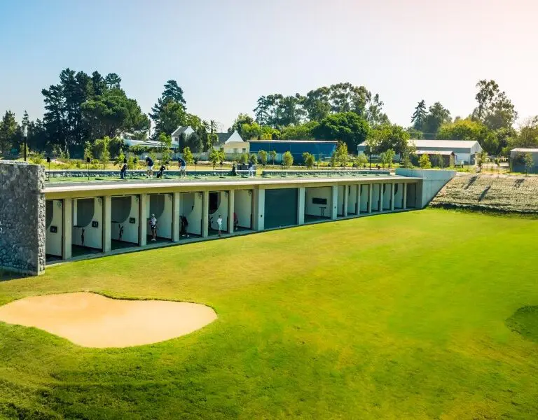The Hazendal golf course driving range.