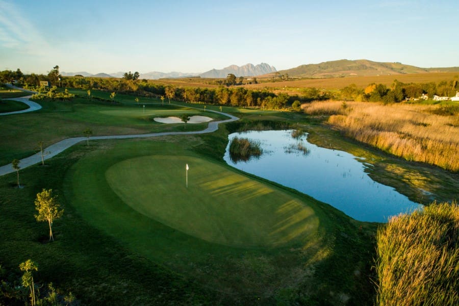 Impresionante campo de golf.