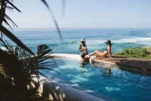 Savour poolside drinks with breathtaking ocean views at Sala Beach House. 