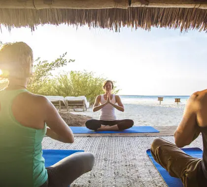Yoga en el paraíso. 