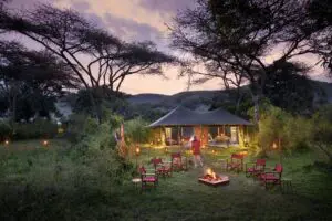 Sip on a cool beer, or fine wine, next to the fire pit. 