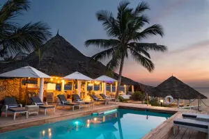 Luxury beachside living at Chuini Zanzibar Beach Lodge.