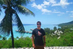 Craig disfrutando de la felicidad isleña. 