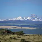 Majestic views of Mt. Kenya.