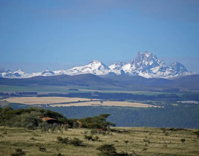 Majestic views of Mt. Kenya.