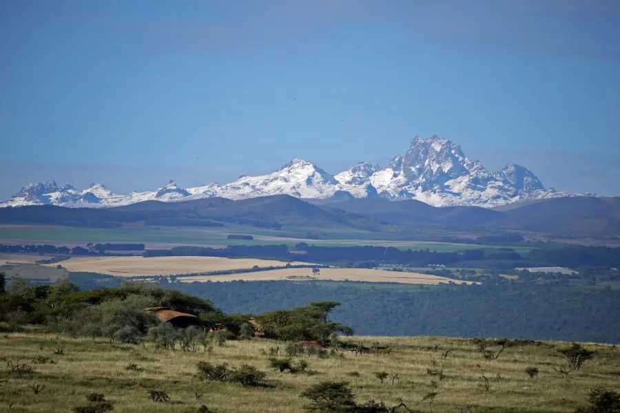 Majestic views of Mt. Kenya.
