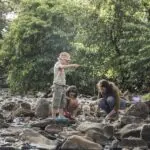 The little ones will revel in the excitement of crab catching.