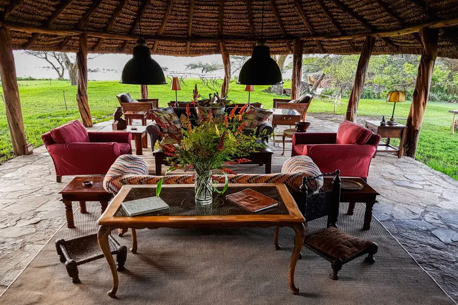 Relax under a thatched lapa.