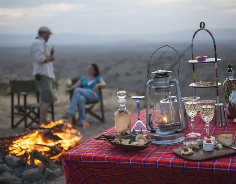 Experience a sundowner high-tea in the bush.